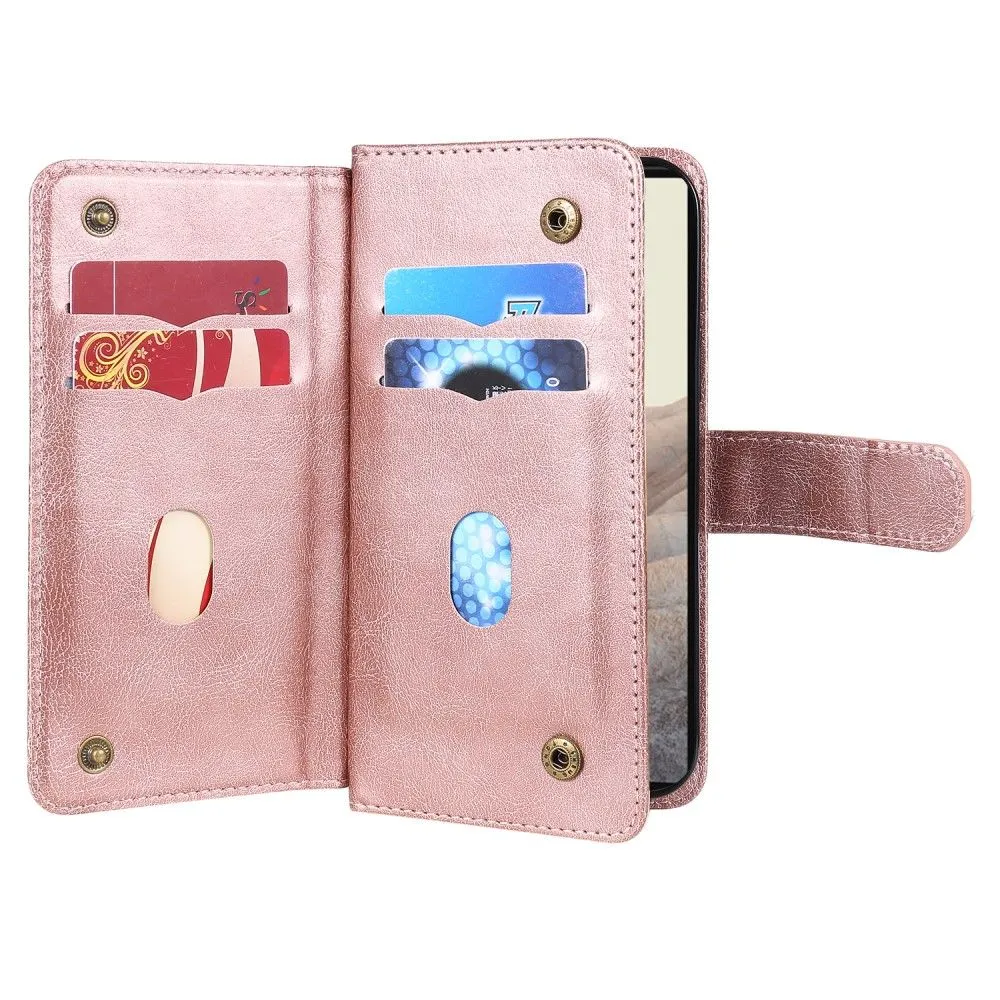 10-slot wallet case for Google Pixel 6 - Rose Gold