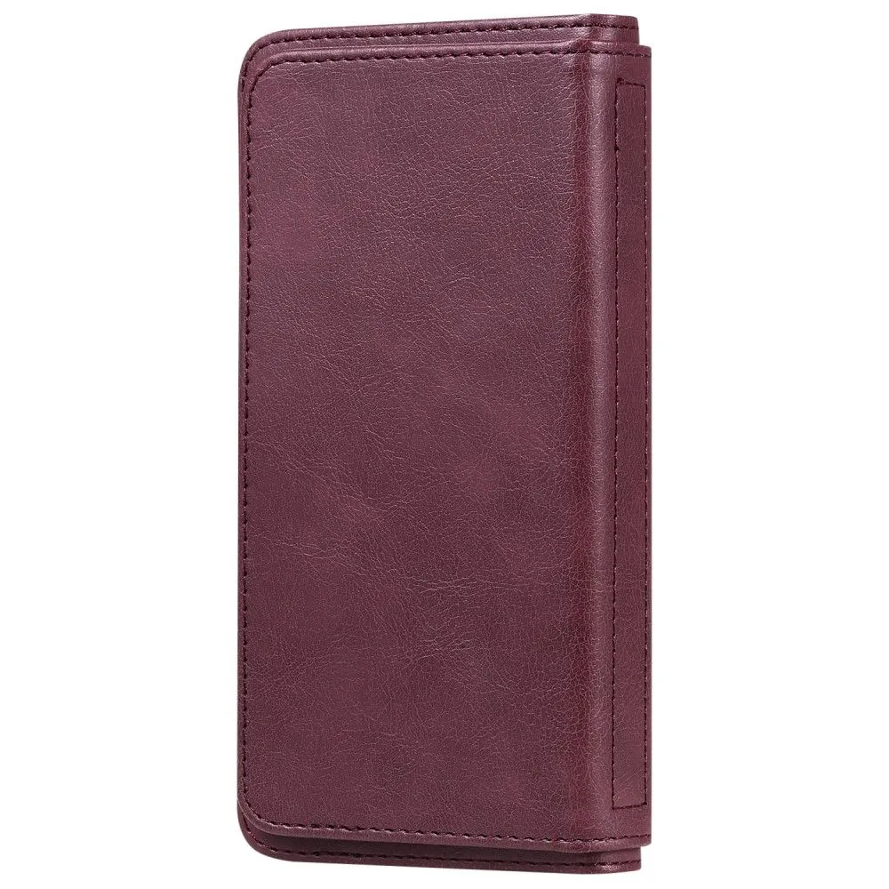 10-slot wallet case for Samsung Galaxy S22 Plus - Wine Red