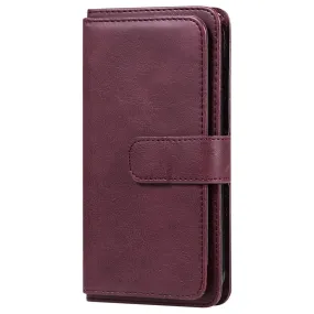 10-slot wallet case for Samsung Galaxy S22 Plus - Wine Red