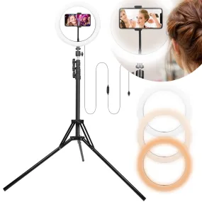 10in LED Selfie Ring Light Dimmable 120 LEDs Makeup Ring Lights