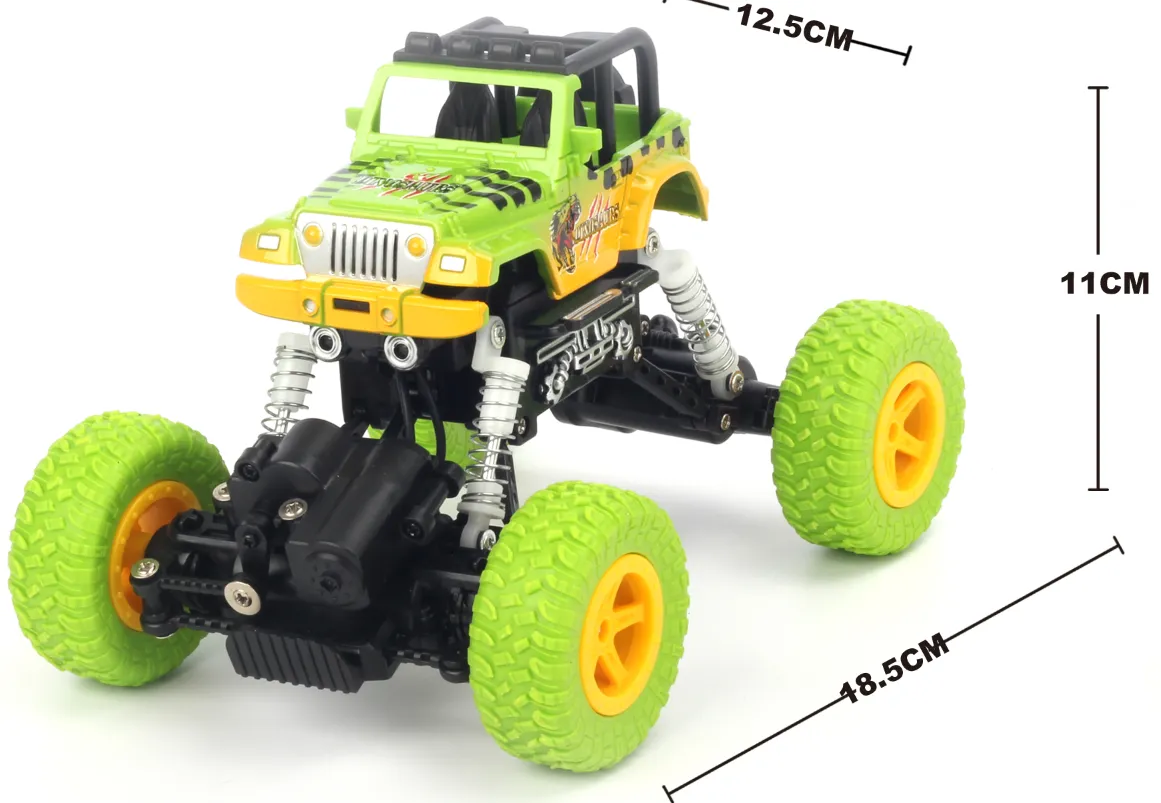 1:22 4WD graffito Jeep climber Green