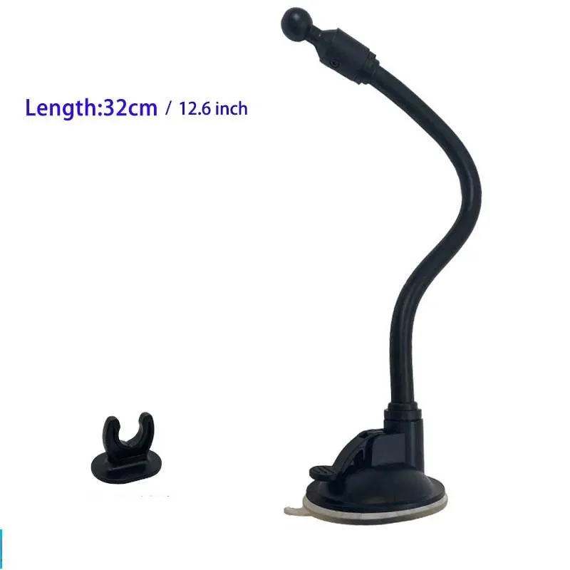 17MM Ball Head Hose Sucker Base for Car Mobile Phone Tablet Holder Accessories Windshield Mount for Phone Holder Clip 4 Lengths