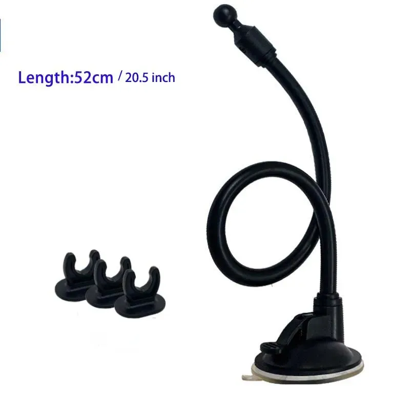 17MM Ball Head Hose Sucker Base for Car Mobile Phone Tablet Holder Accessories Windshield Mount for Phone Holder Clip 4 Lengths