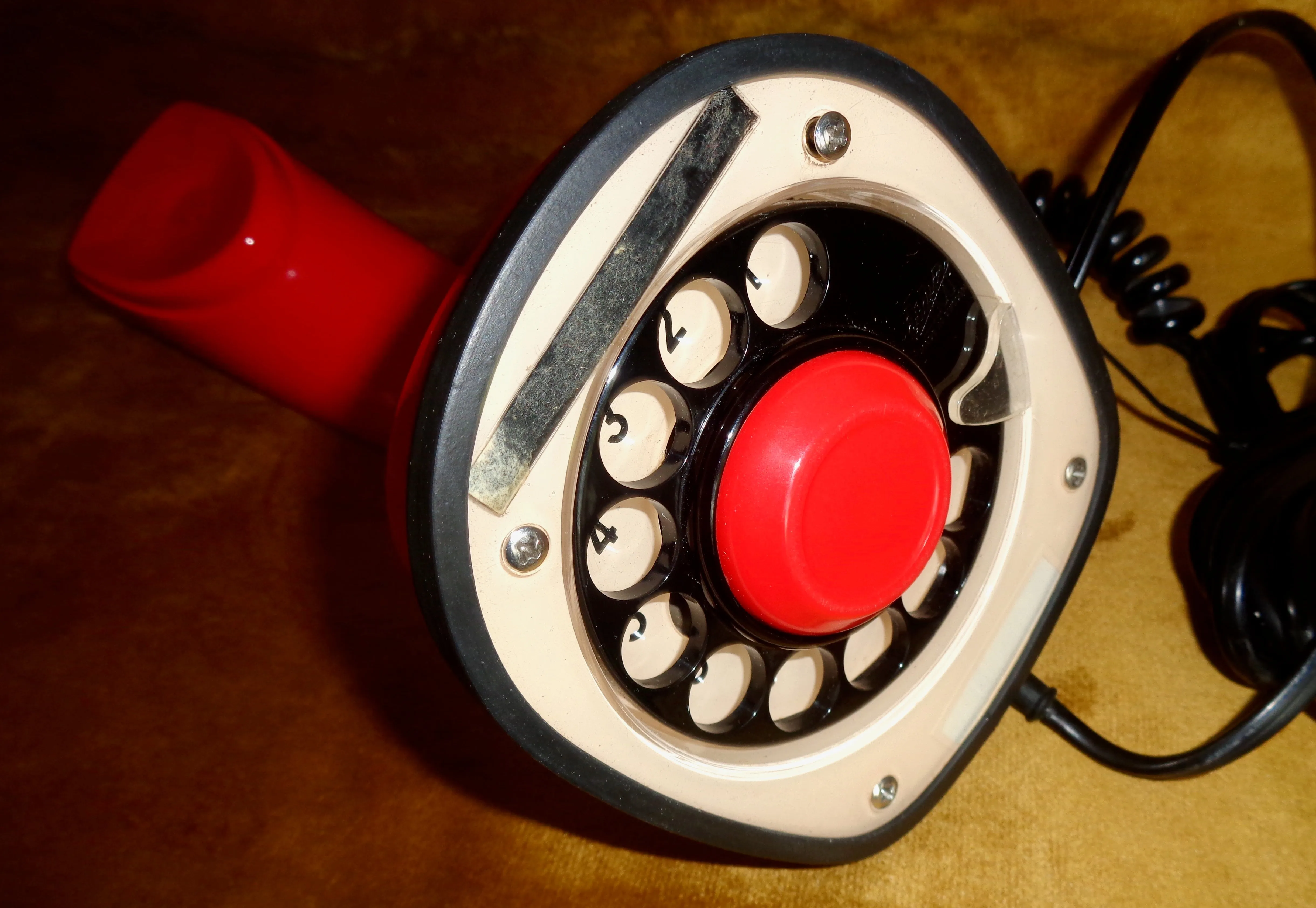 1980s Original Red Ericofon 600 Telephone By Ericsson