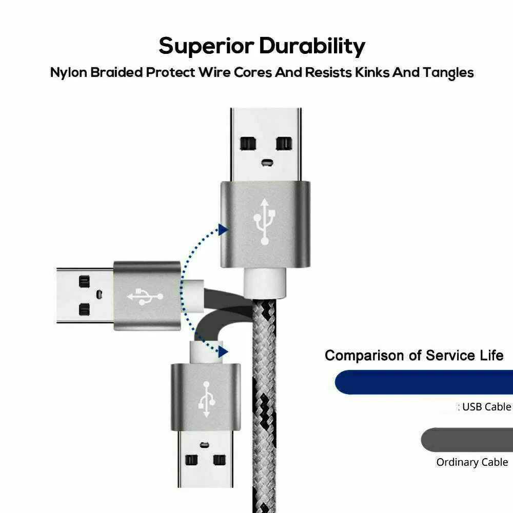 1M Fast Charging USB Type C Cable For Samsung Galaxy S series A series Note Tab LG Huawei HTC Google Pixel Android – Rose Gold