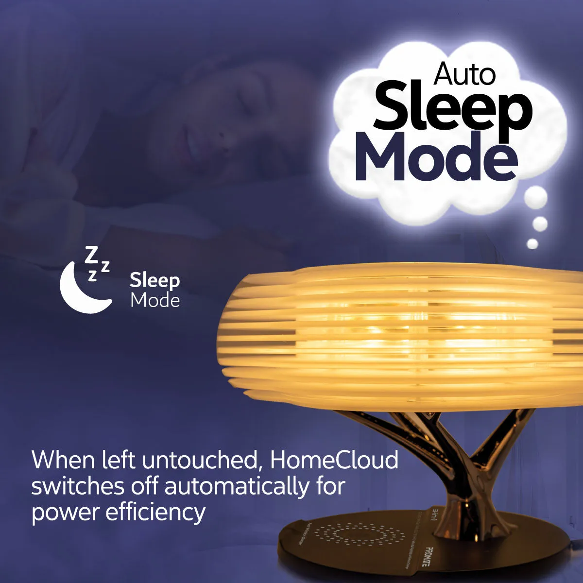 3-in-1 Cloud Design Wireless Speaker with LED Nightlight and Wireless Charger