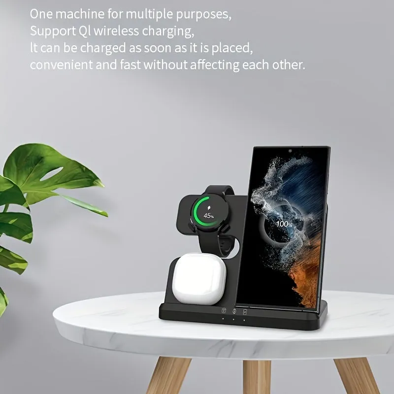 30W 3 in 1 Wireless Charger Stand for Samsung S22 Ultra S21 S20 Galaxy Watch 5 4 3 Active 2 Buds  Fast Charging Dock Station