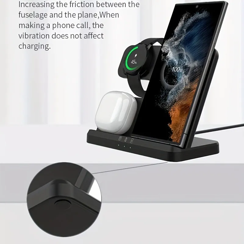 30W 3 in 1 Wireless Charger Stand for Samsung S22 Ultra S21 S20 Galaxy Watch 5 4 3 Active 2 Buds  Fast Charging Dock Station