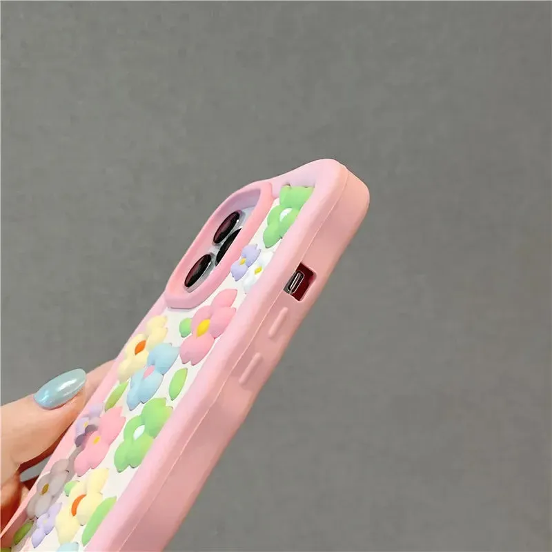 3D Daisy Flower iPhone Case