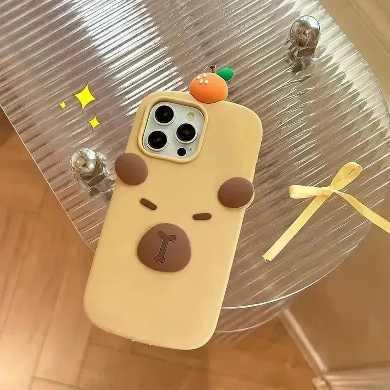 3D Sleepy Bear Phone Case (For iPhones)