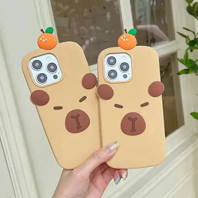 3D Sleepy Bear Phone Case (For iPhones)