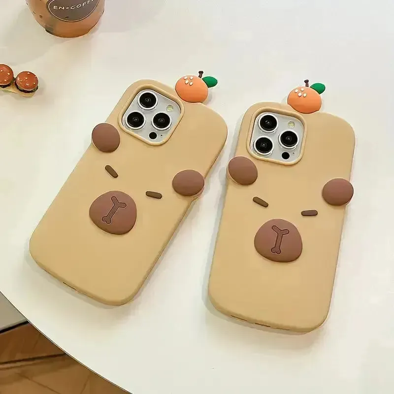 3D Sleepy Bear Phone Case (For iPhones)