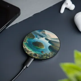 A view of a lake among the mountains Magnetic Induction Charger