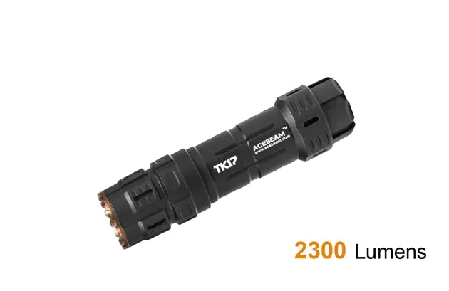 Acebeam TK17-AL Compact Flashlight / 1 x 18340 Micro USB Rechargeable Battery (Included)