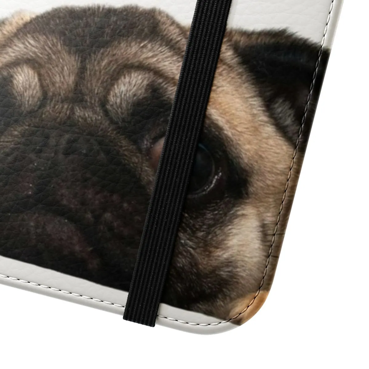 Adorable Pug Themed Flip Phone Case