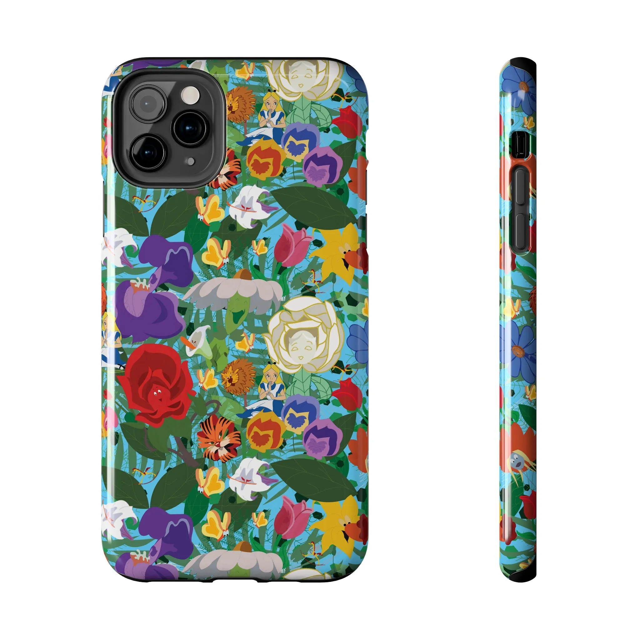 Alice Stems Flowers Phone Case Gift Inspired Fan Art Parks Gift Ride Iphone Samsung