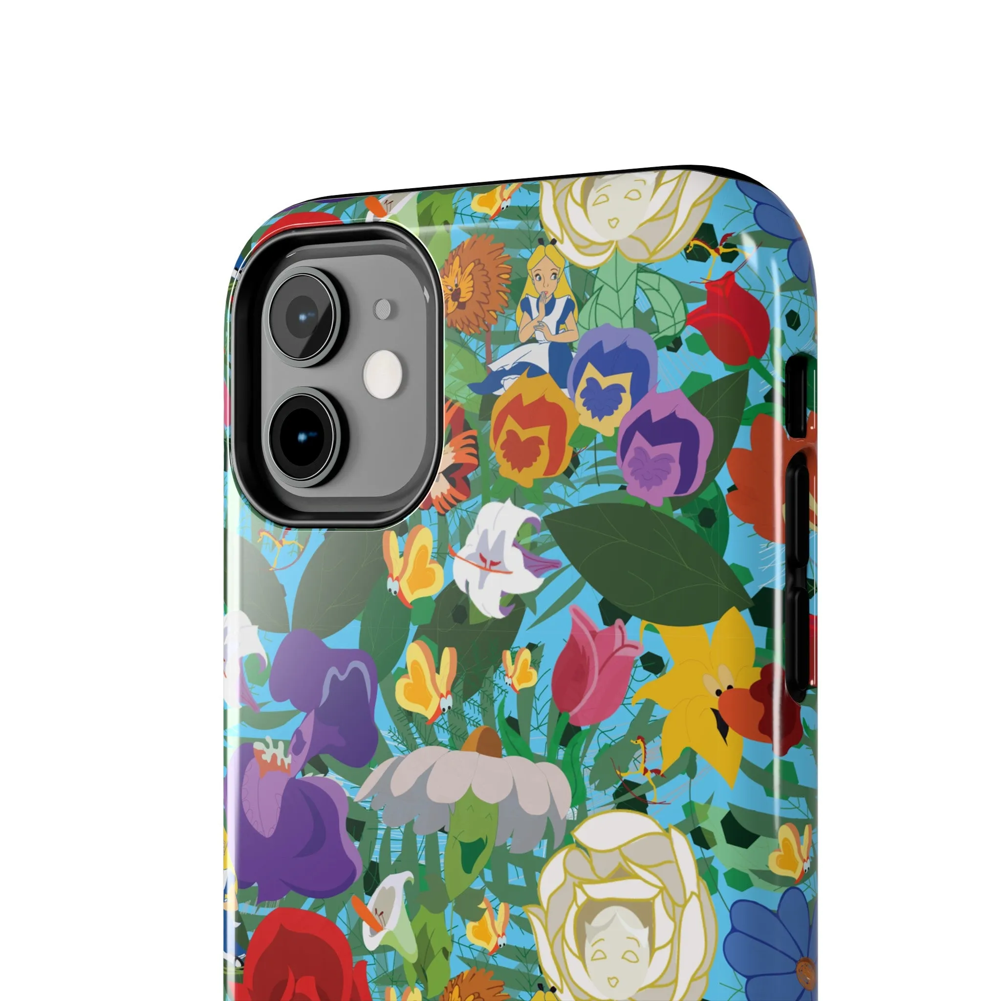 Alice Stems Flowers Phone Case Gift Inspired Fan Art Parks Gift Ride Iphone Samsung