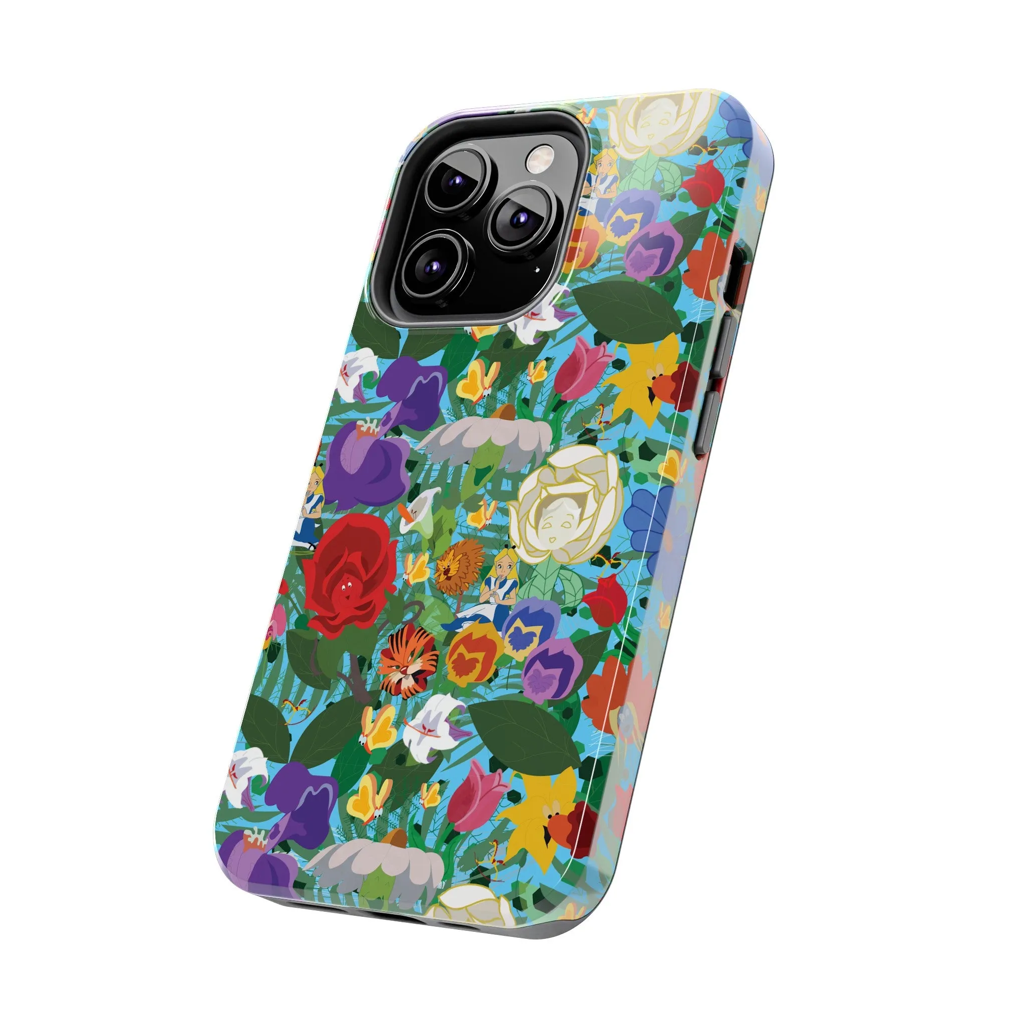 Alice Stems Flowers Phone Case Gift Inspired Fan Art Parks Gift Ride Iphone Samsung