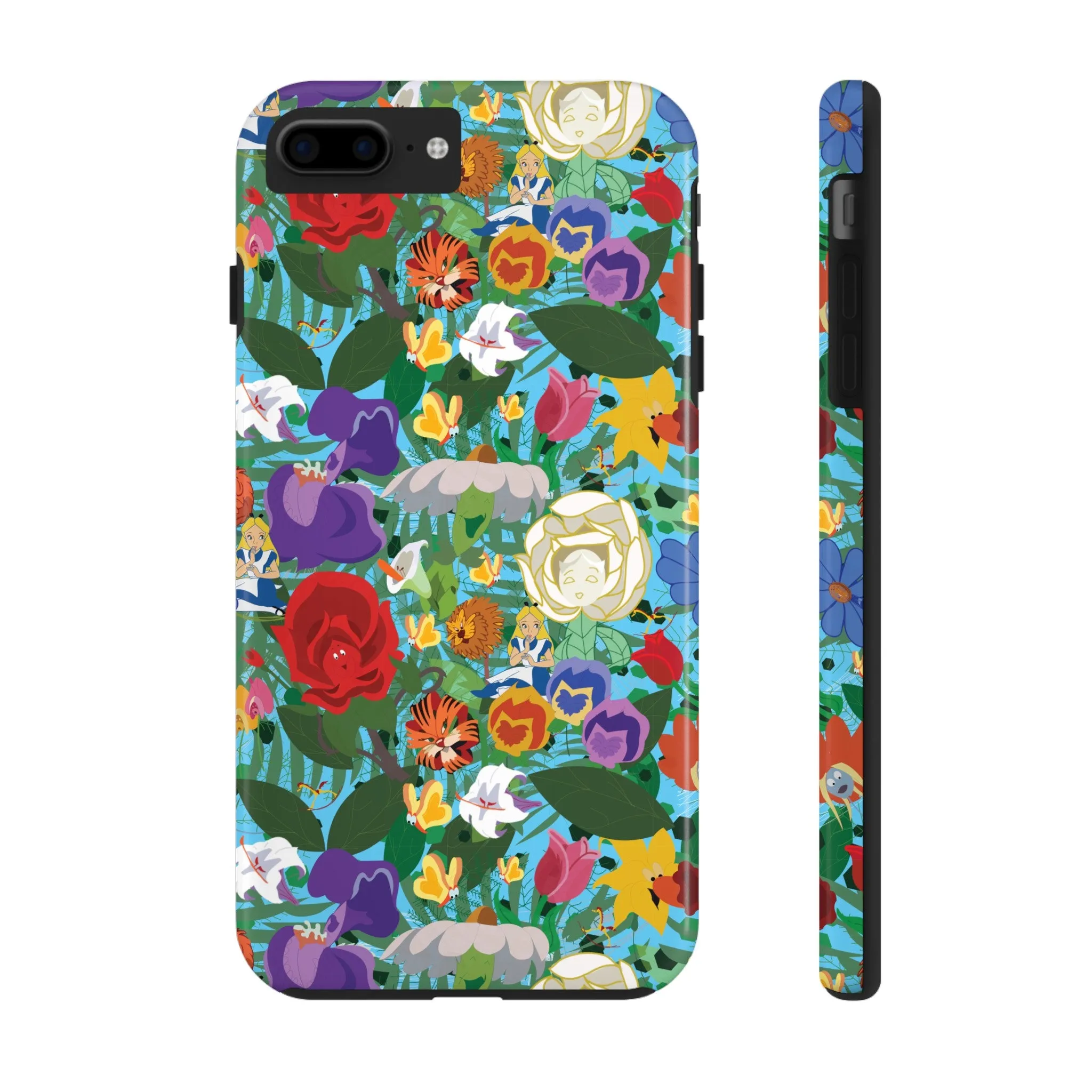 Alice Stems Flowers Phone Case Gift Inspired Fan Art Parks Gift Ride Iphone Samsung