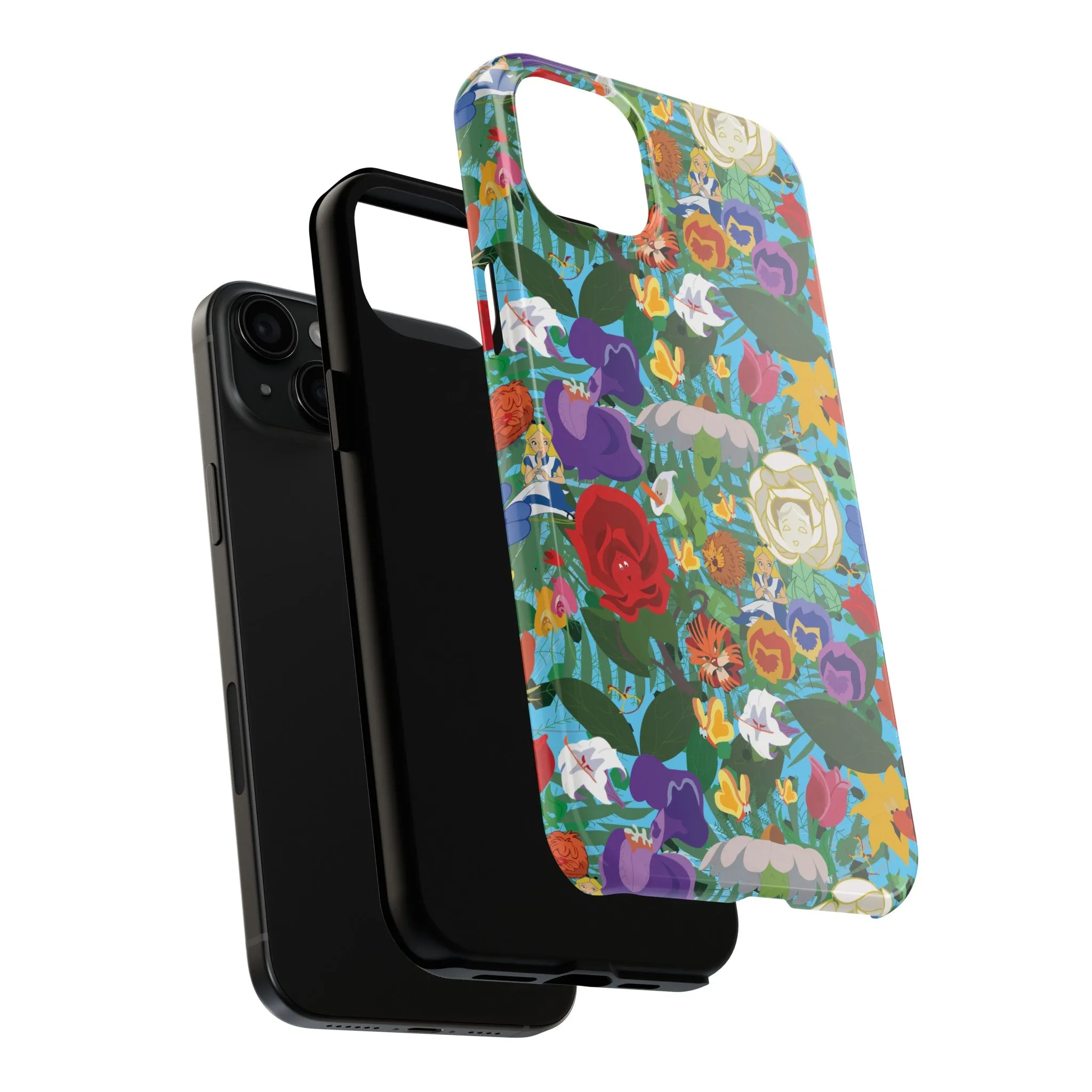 Alice Stems Flowers Phone Case Gift Inspired Fan Art Parks Gift Ride Iphone Samsung