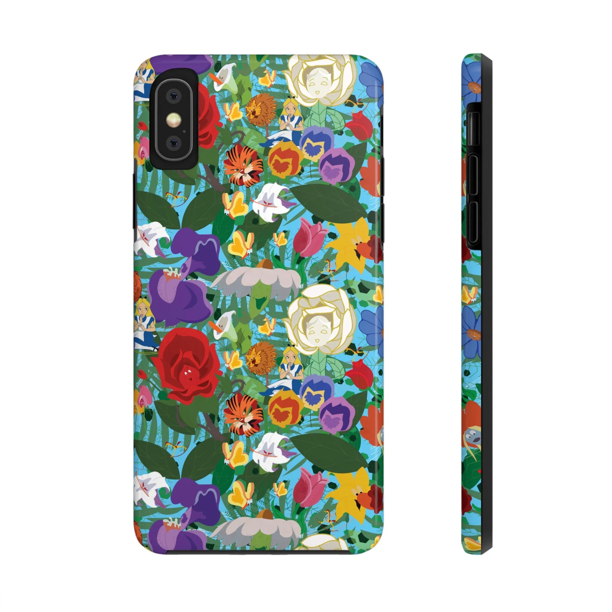 Alice Stems Flowers Phone Case Gift Inspired Fan Art Parks Gift Ride Iphone Samsung