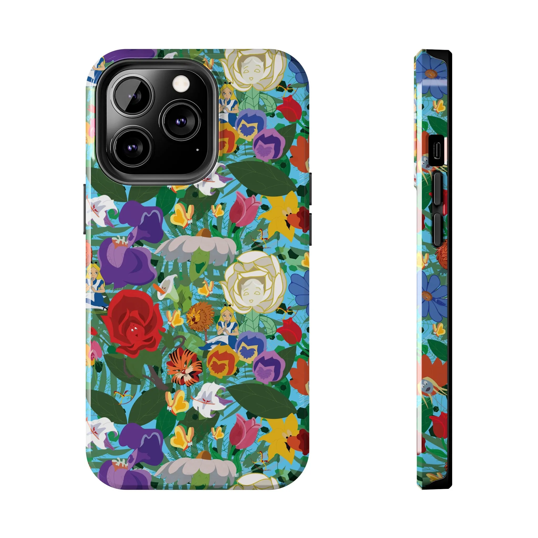 Alice Stems Flowers Phone Case Gift Inspired Fan Art Parks Gift Ride Iphone Samsung