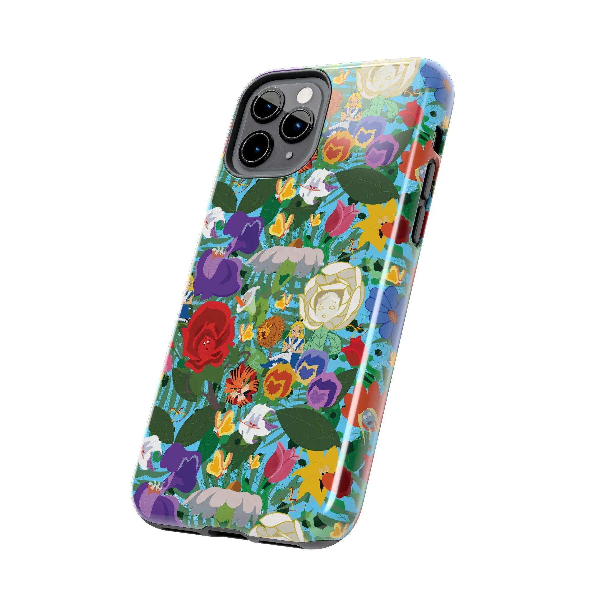 Alice Stems Flowers Phone Case Gift Inspired Fan Art Parks Gift Ride Iphone Samsung