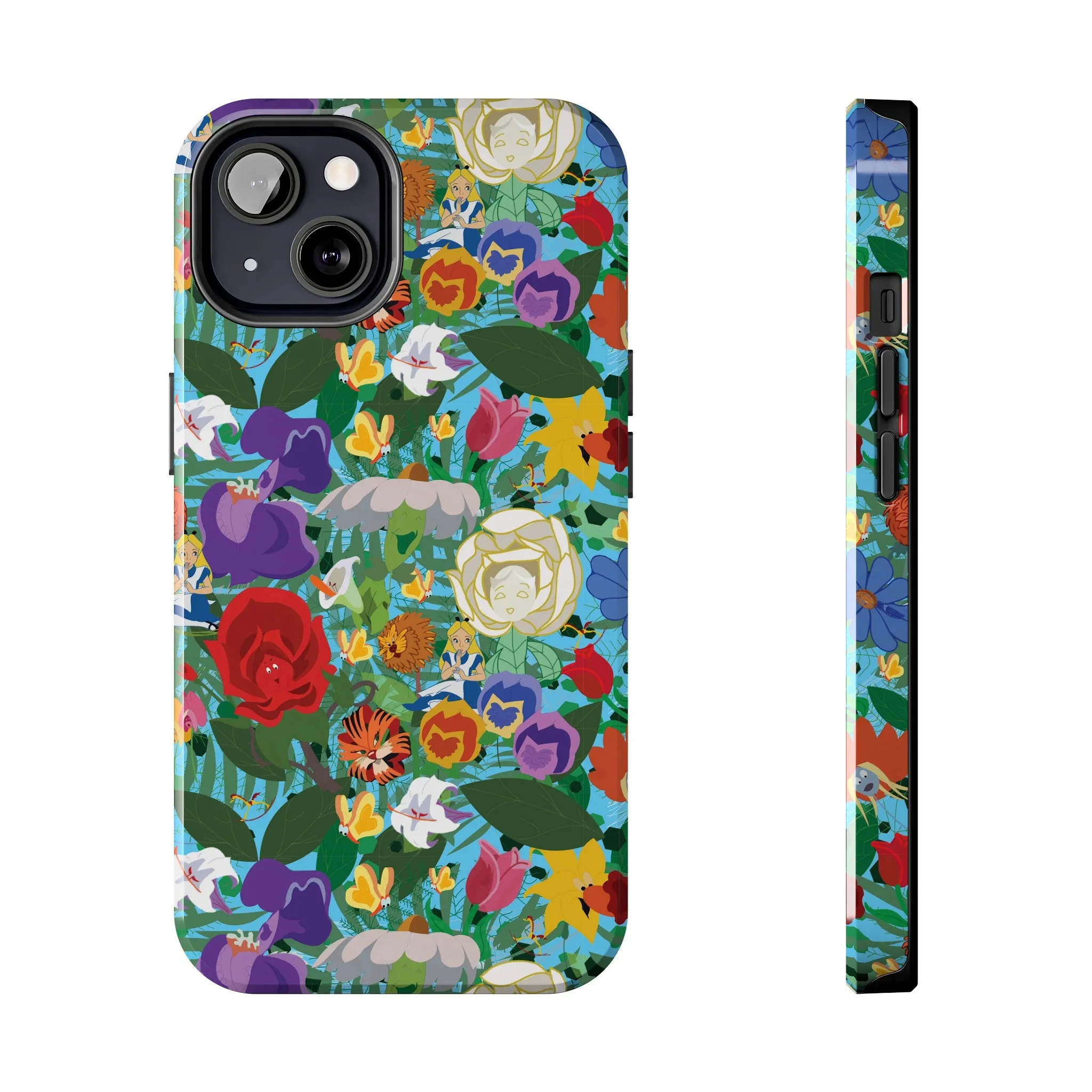 Alice Stems Flowers Phone Case Gift Inspired Fan Art Parks Gift Ride Iphone Samsung