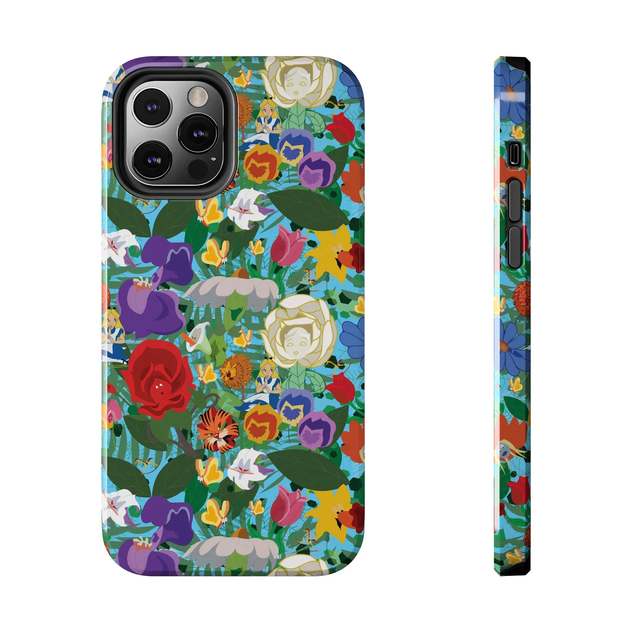 Alice Stems Flowers Phone Case Gift Inspired Fan Art Parks Gift Ride Iphone Samsung