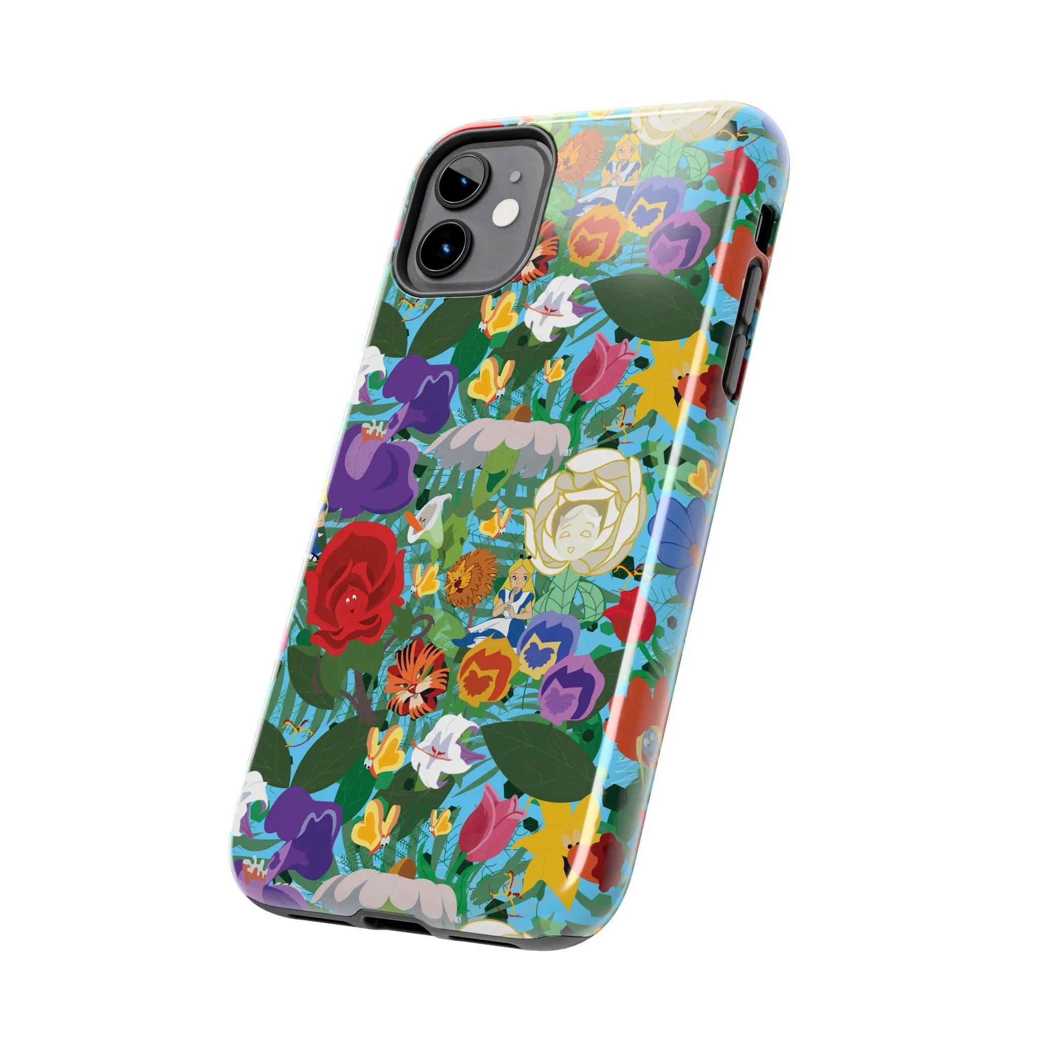 Alice Stems Flowers Phone Case Gift Inspired Fan Art Parks Gift Ride Iphone Samsung