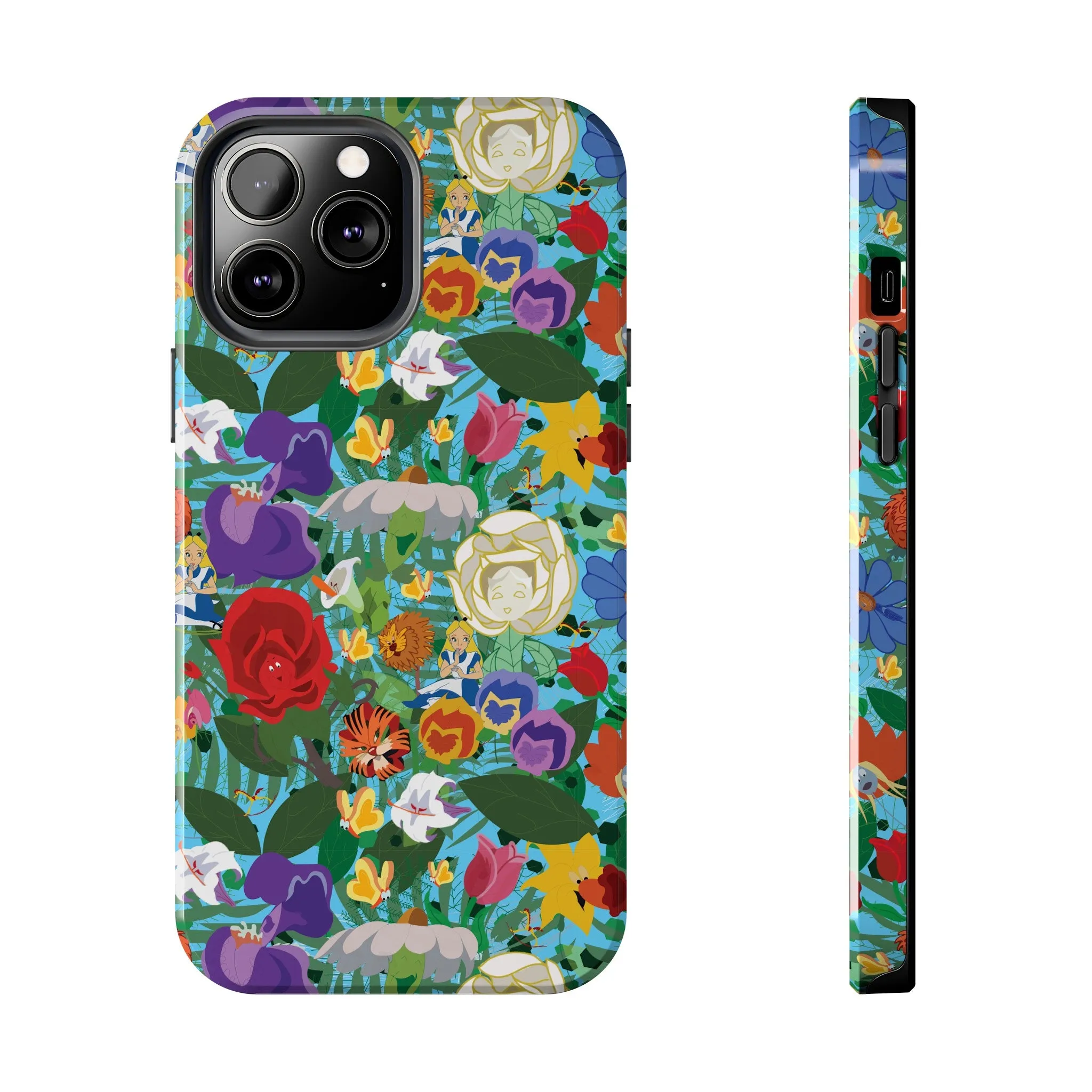 Alice Stems Flowers Phone Case Gift Inspired Fan Art Parks Gift Ride Iphone Samsung