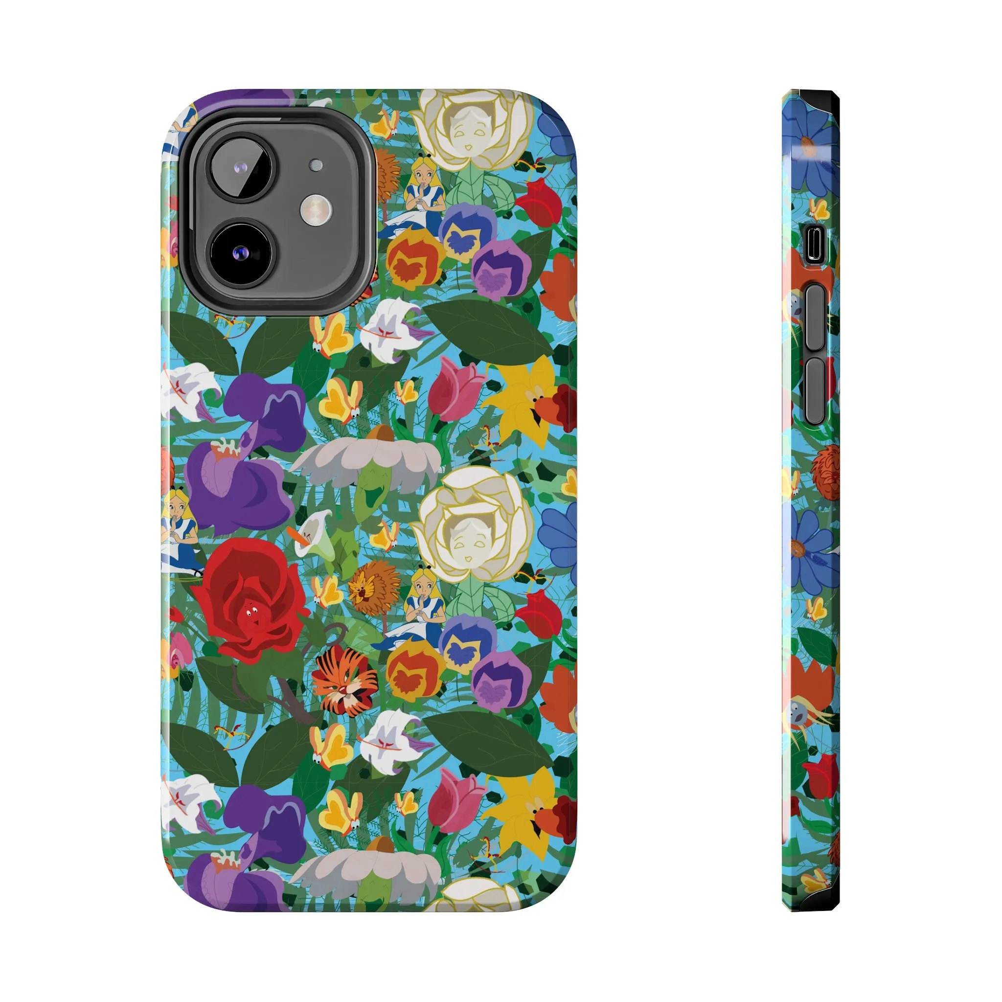 Alice Stems Flowers Phone Case Gift Inspired Fan Art Parks Gift Ride Iphone Samsung