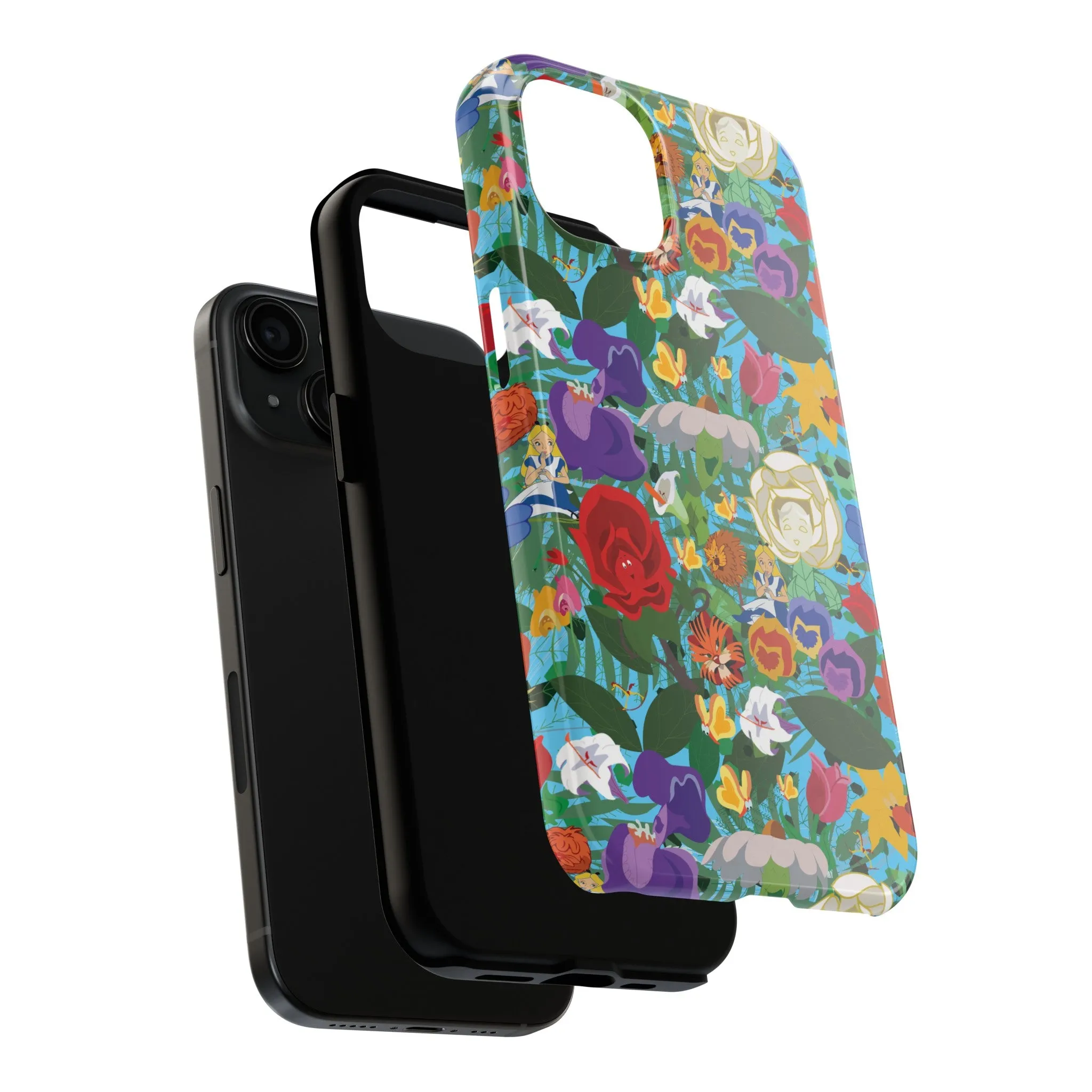 Alice Stems Flowers Phone Case Gift Inspired Fan Art Parks Gift Ride Iphone Samsung