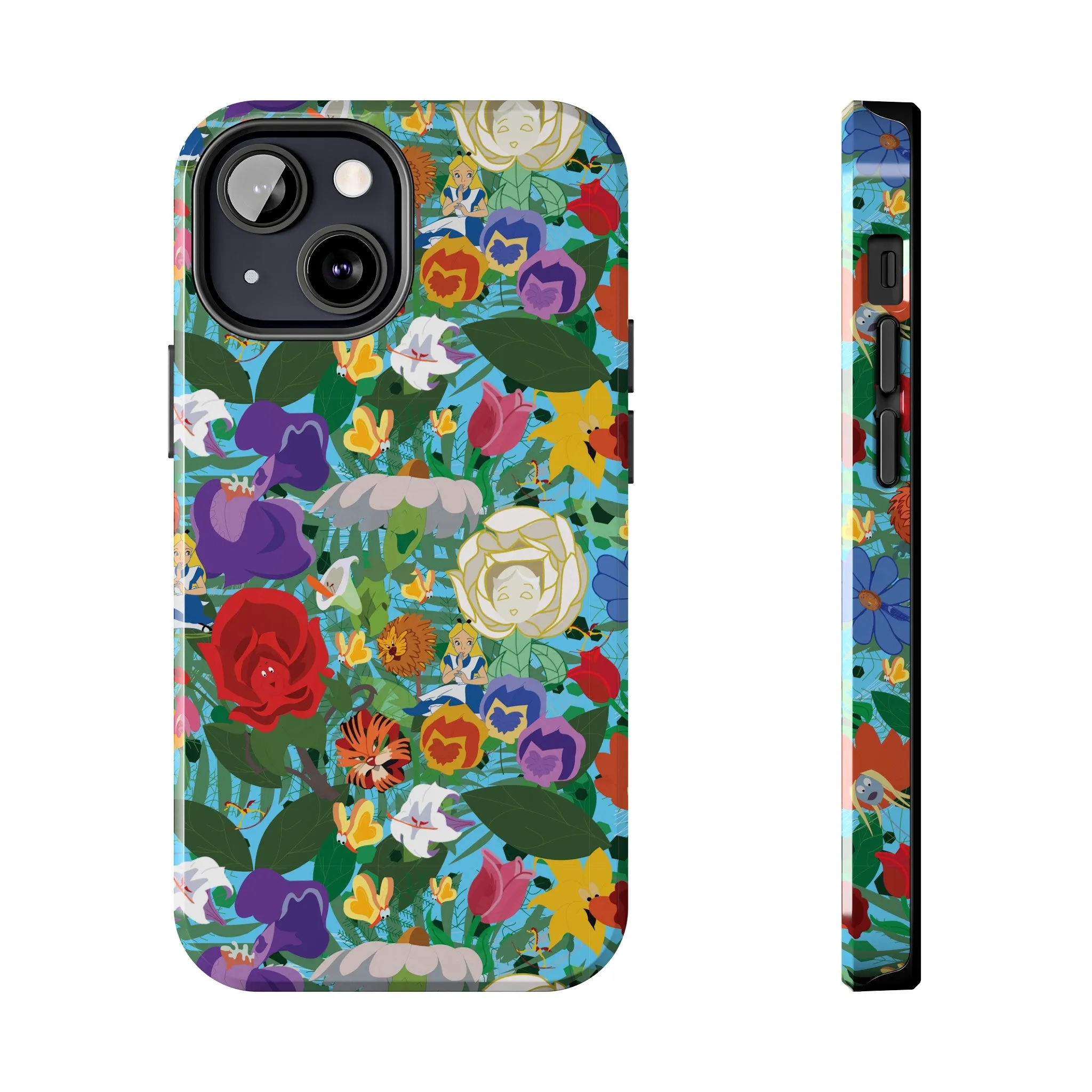 Alice Stems Flowers Phone Case Gift Inspired Fan Art Parks Gift Ride Iphone Samsung