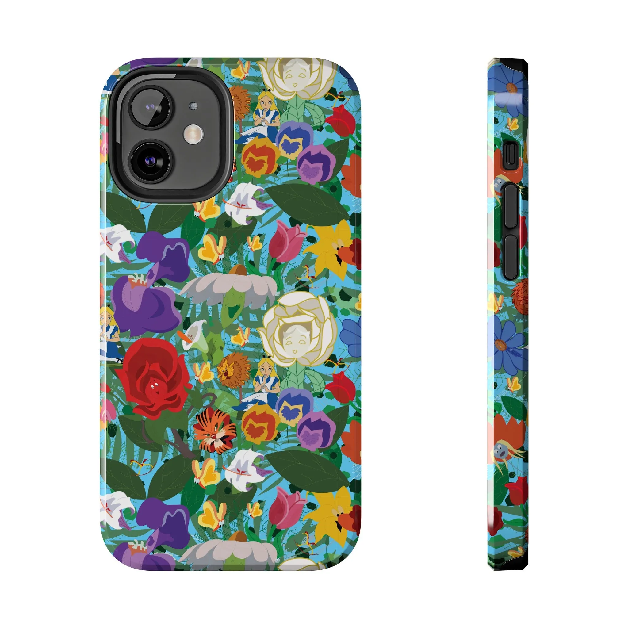 Alice Stems Flowers Phone Case Gift Inspired Fan Art Parks Gift Ride Iphone Samsung