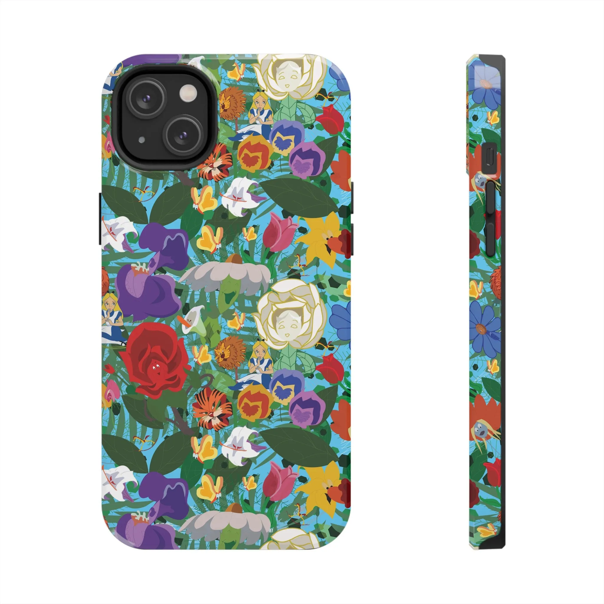 Alice Stems Flowers Phone Case Gift Inspired Fan Art Parks Gift Ride Iphone Samsung