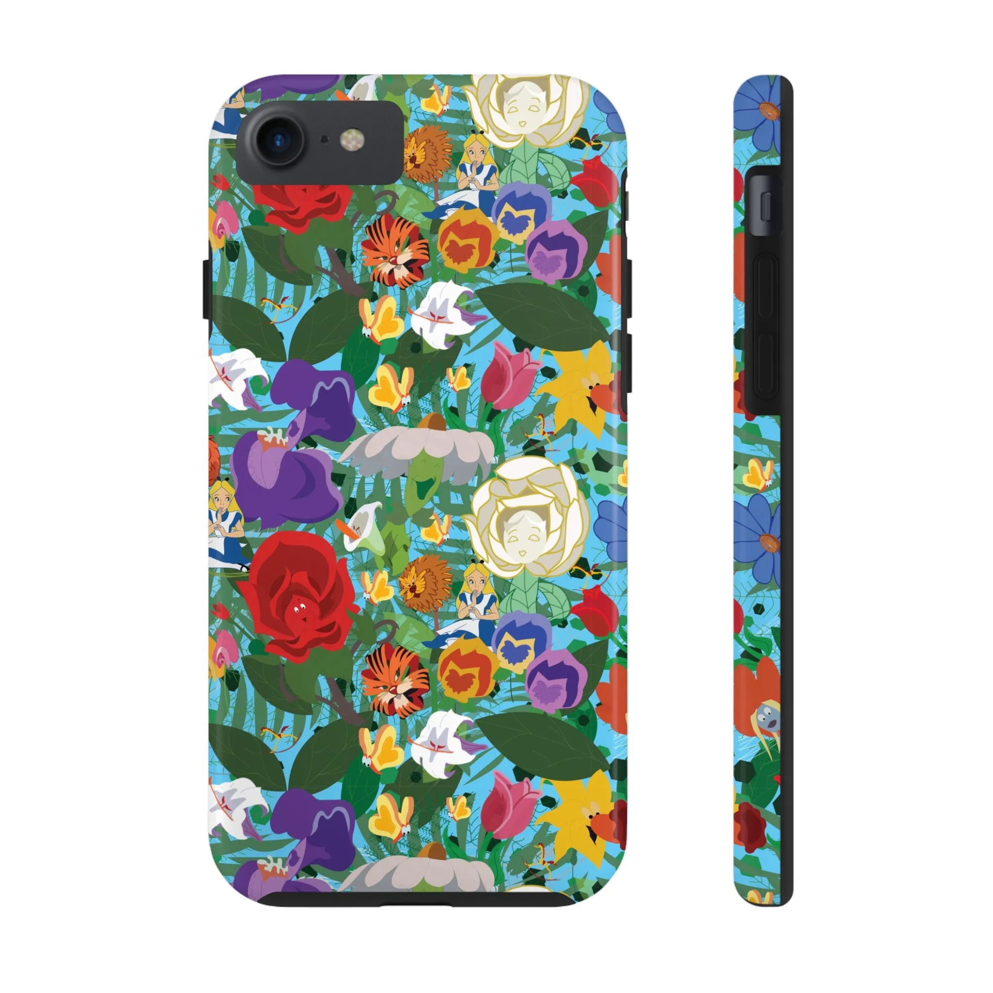 Alice Stems Flowers Phone Case Gift Inspired Fan Art Parks Gift Ride Iphone Samsung