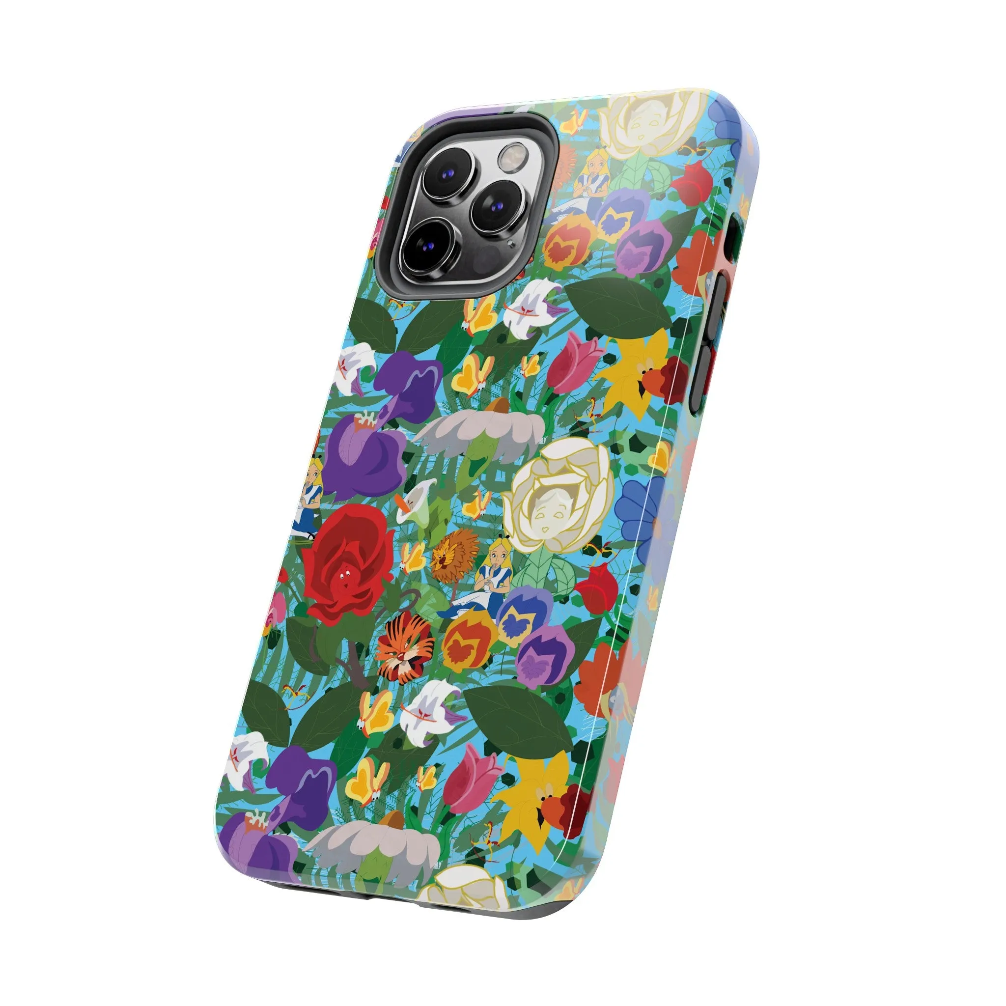 Alice Stems Flowers Phone Case Gift Inspired Fan Art Parks Gift Ride Iphone Samsung