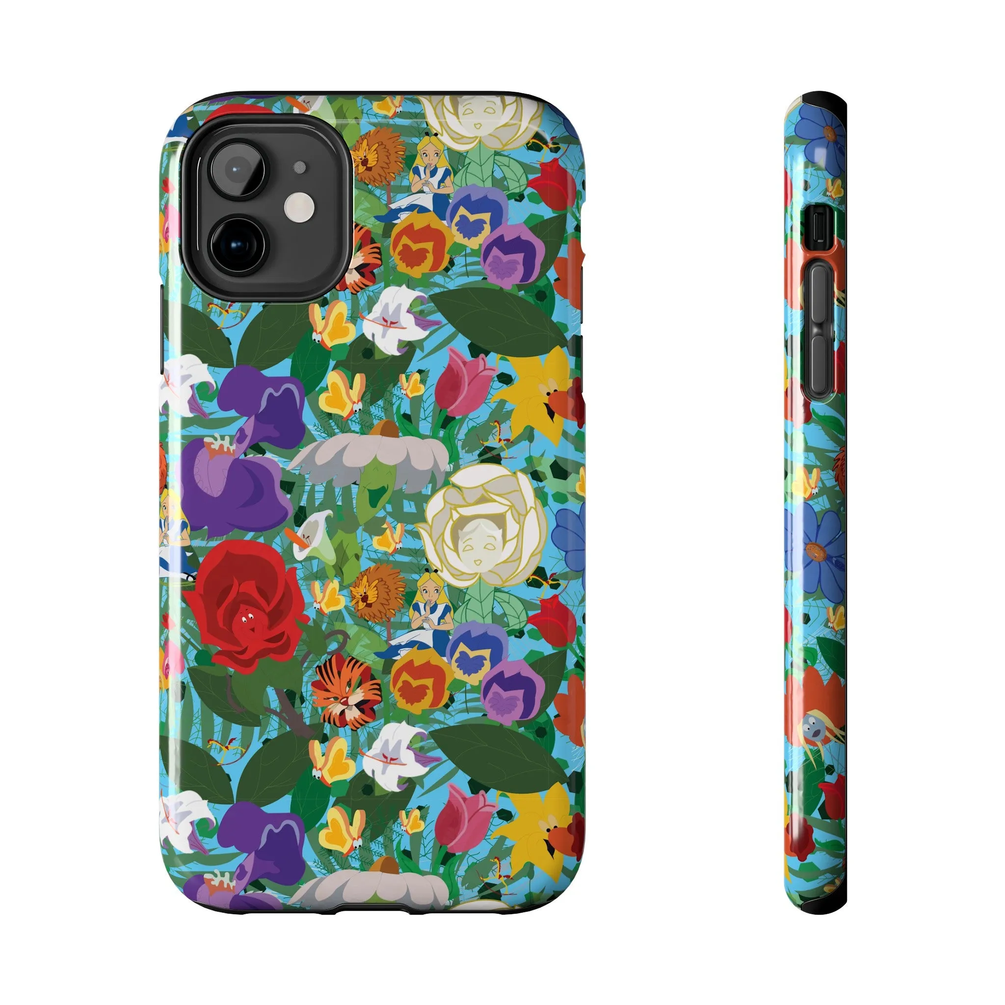 Alice Stems Flowers Phone Case Gift Inspired Fan Art Parks Gift Ride Iphone Samsung