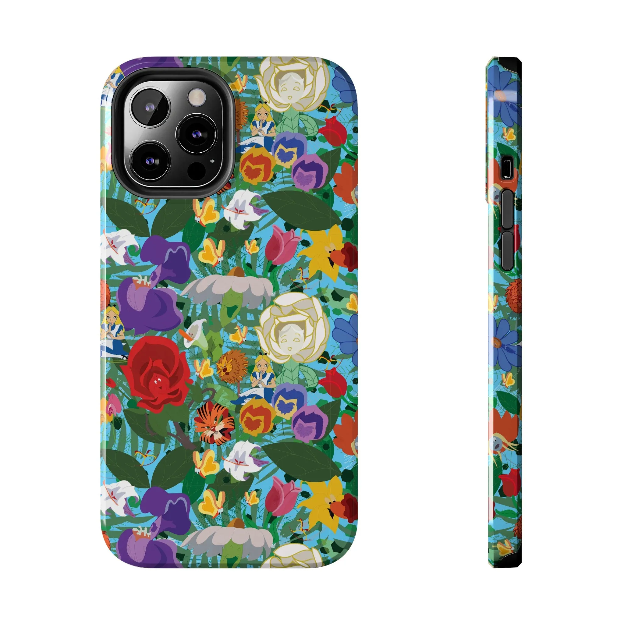 Alice Stems Flowers Phone Case Gift Inspired Fan Art Parks Gift Ride Iphone Samsung