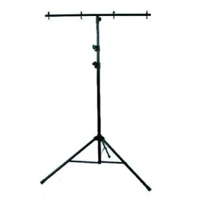 American Dj LTS6 9 foot black tripod light stand with cross bar.