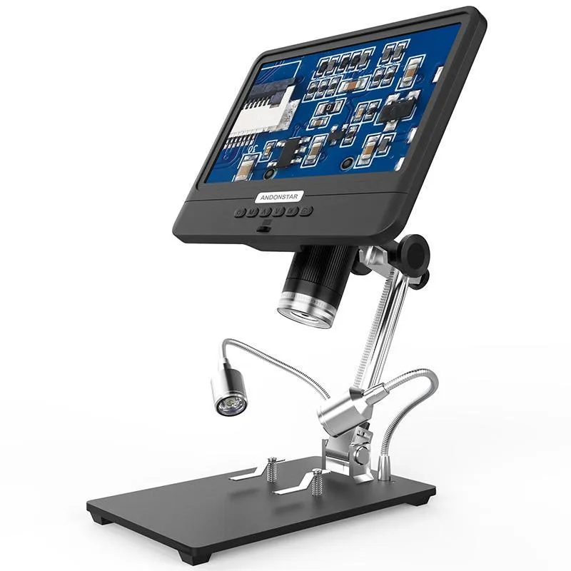 Andonstar AD208S 5X-1200X Digital Microscope -  8.5in LCD Display, ideal for soldering