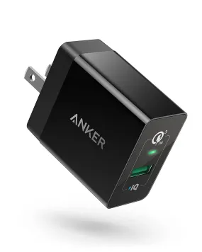 Anker Quick Charge 3.0 USB Wall Charger 18W for All Smartphones (USB Cable Not Included)