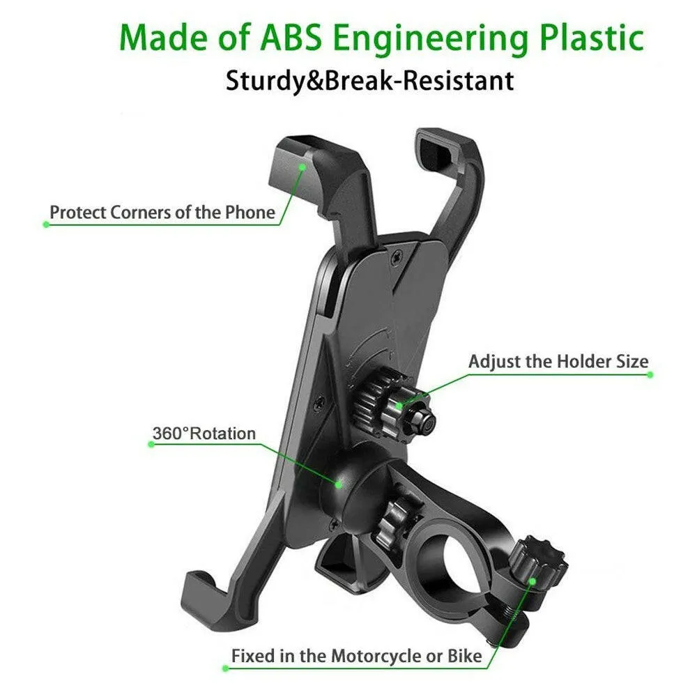 Anti-Shock Mountain Bike Phone Bracket 360¡ã Rotation Base Multiple Bikes Universal 3.5 -6.5In Phone Bracket