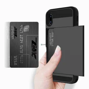 Apple iPhone X/Xs Credit Card Wallet Phone Case Black