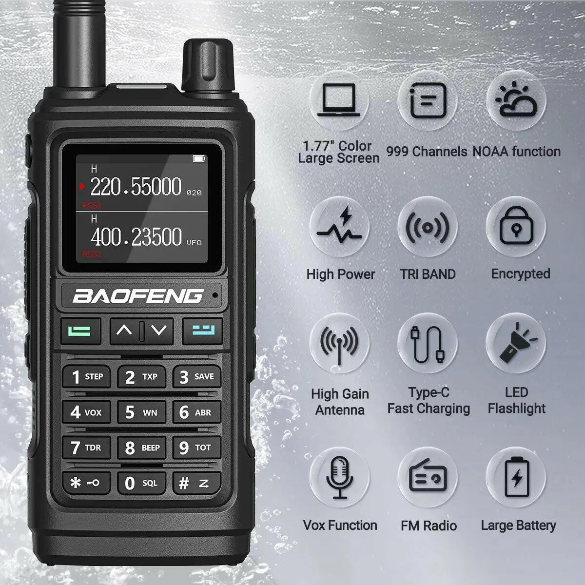 BaoFeng UV-17 Pro V2 Walkie Talkie Wireless Copy Frequency 16 KM Long Range Waterproof Poweful Two Way Radio UV-5R S22 Ham Radio