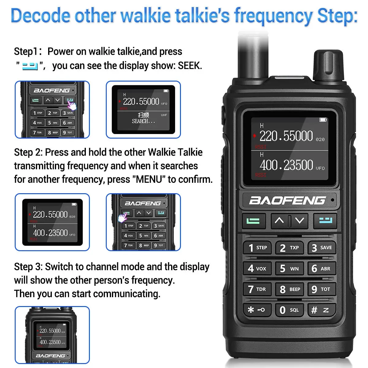 BaoFeng UV-17 Pro V2 Walkie Talkie Wireless Copy Frequency 16 KM Long Range Waterproof Poweful Two Way Radio UV-5R S22 Ham Radio