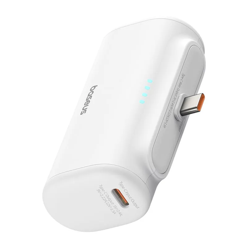 Baseus Compact Fast Charging Power Bank Type-C Edition, White