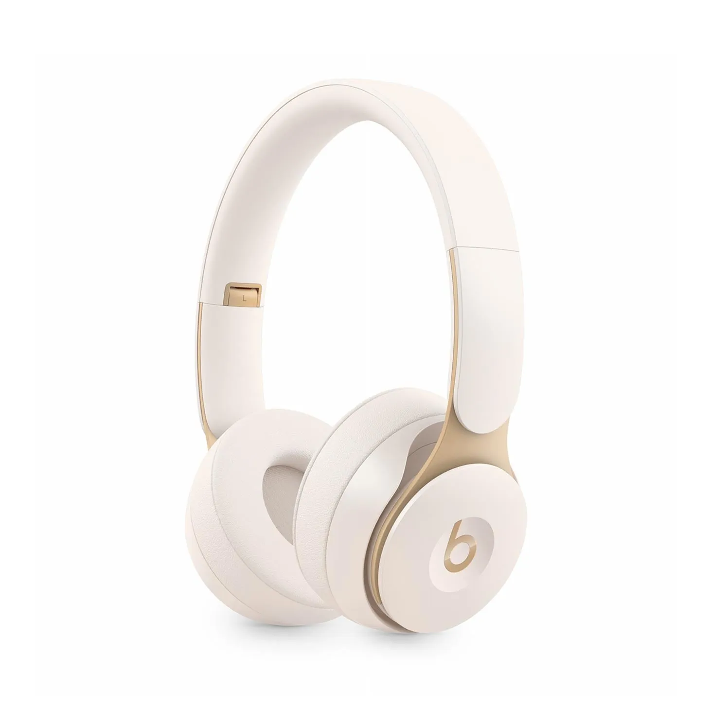 Beats Solo Pro Wireless Noise Cancelling Headphones Lightning to USB-A Charging Cable - Ivory