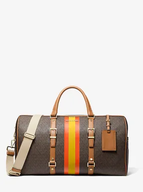 Bedford Travel Extra-Large Logo Stripe Weekender Bag